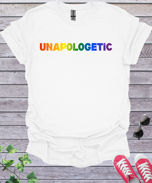 Unapologetic Rainbow Pride LGBTQ T-Shirt