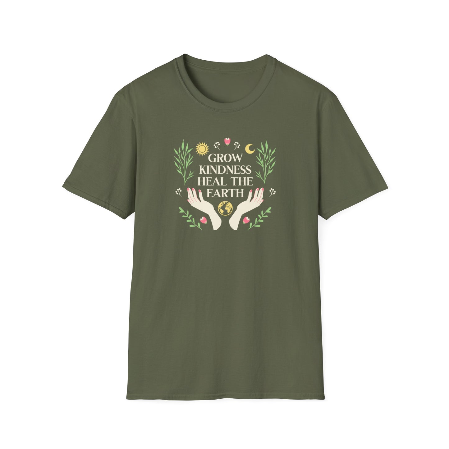 Grow Kindness, Unisex Softstyle T-Shirt, Sustainable Fashion, Gift for Nature Lovers, Earth Day Celebration, Positive [...]