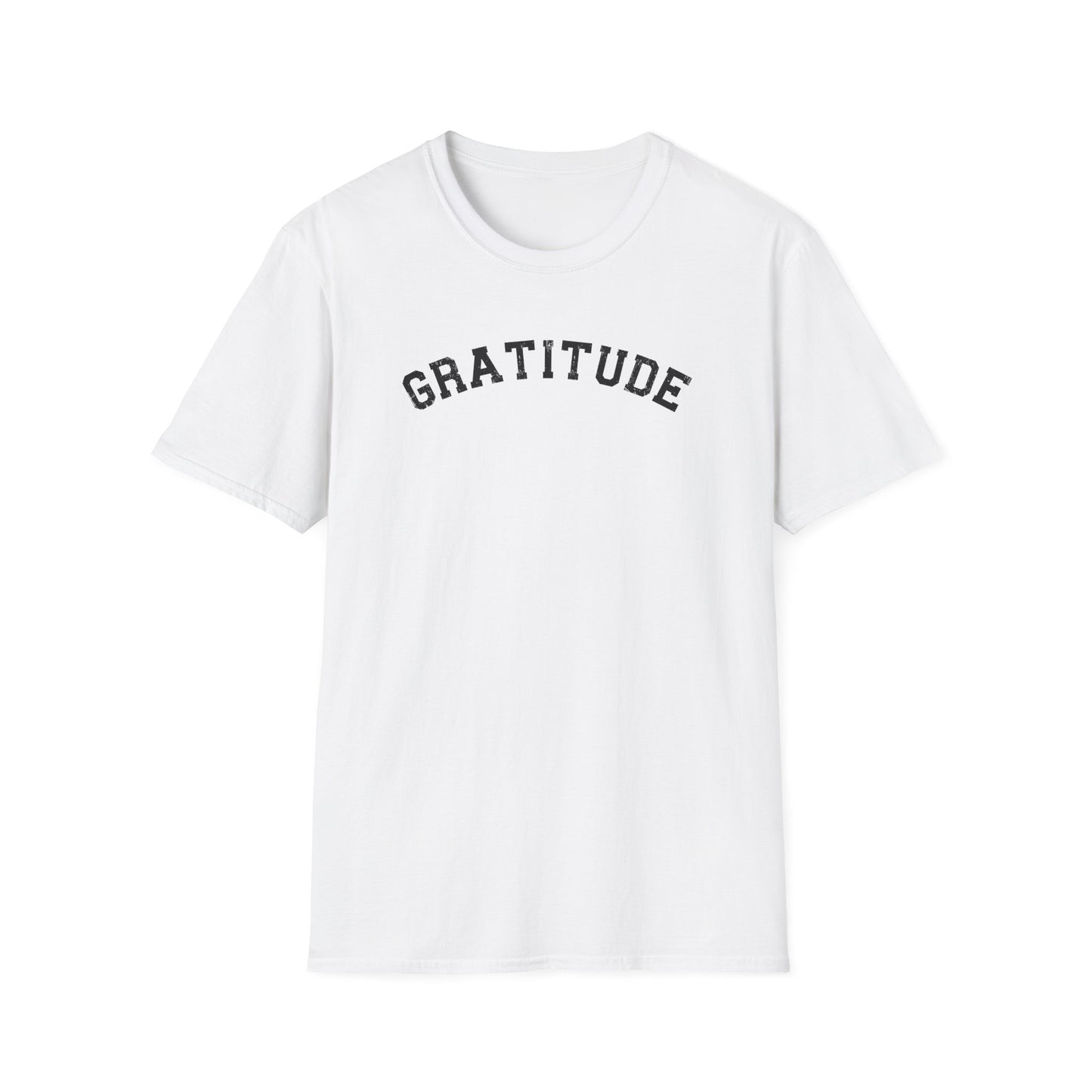 Gratitude T-Shirt, Unisex Softstyle Tee, Positive Energy Shirt, Mindfulness Gift, Casual Wear, Everyday Statement Top