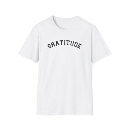 Gratitude T-Shirt, Unisex Softstyle Tee, Positive Energy Shirt, Mindfulness Gift, Casual Wear, Everyday Statement Top