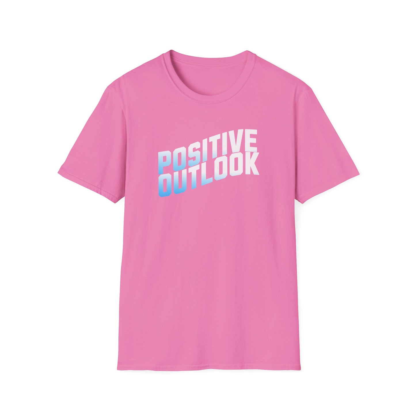 Positive Outlook Unisex Softstyle T-Shirt, Motivational Tee, Positive Vibes Shirt, Casual Wear, Gift for Friends, Wellness Apparel