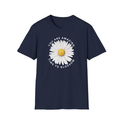 You Are Amazing Daisy T-Shirt | Unisex Softstyle Tee for Motivational Gifts, Spring Fashion, Self-Love and Affirmation Wear