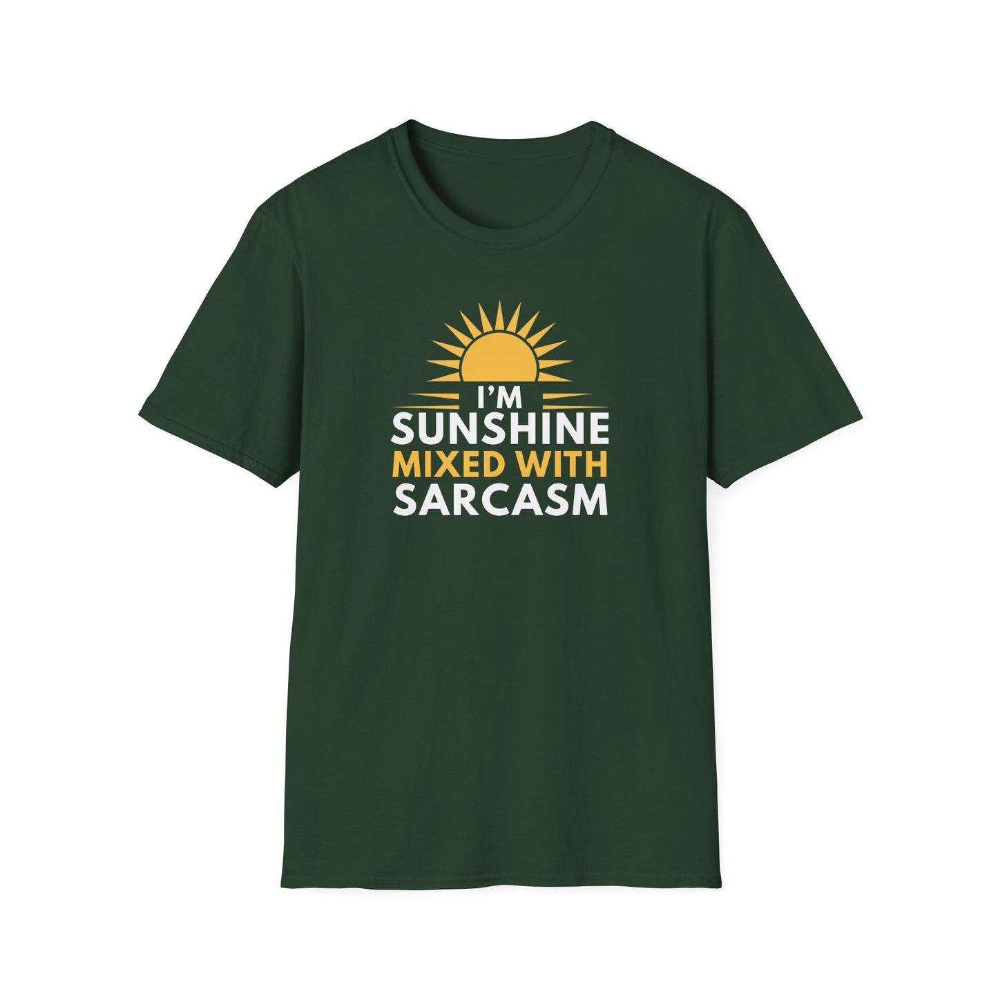 Sunshine Mixed with Sarcasm Vibes Unisex T-Shirt, Casual Wear, Gift for Nature Lovers, Summer Essential, Everyday Comfort