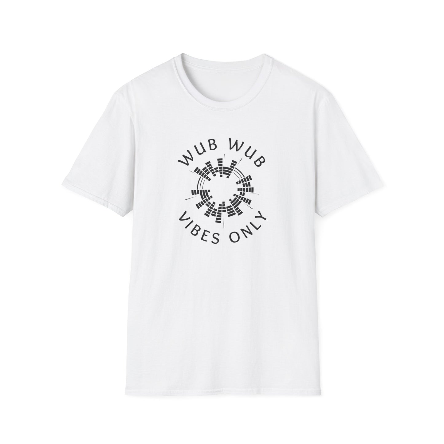 Wub Wub Vibes Only Unisex Softstyle T-Shirt, Festival Shirt, Music Lover Tee, Chill Vibes Apparel, Gift for Rave Fans, Casual Summer Wear