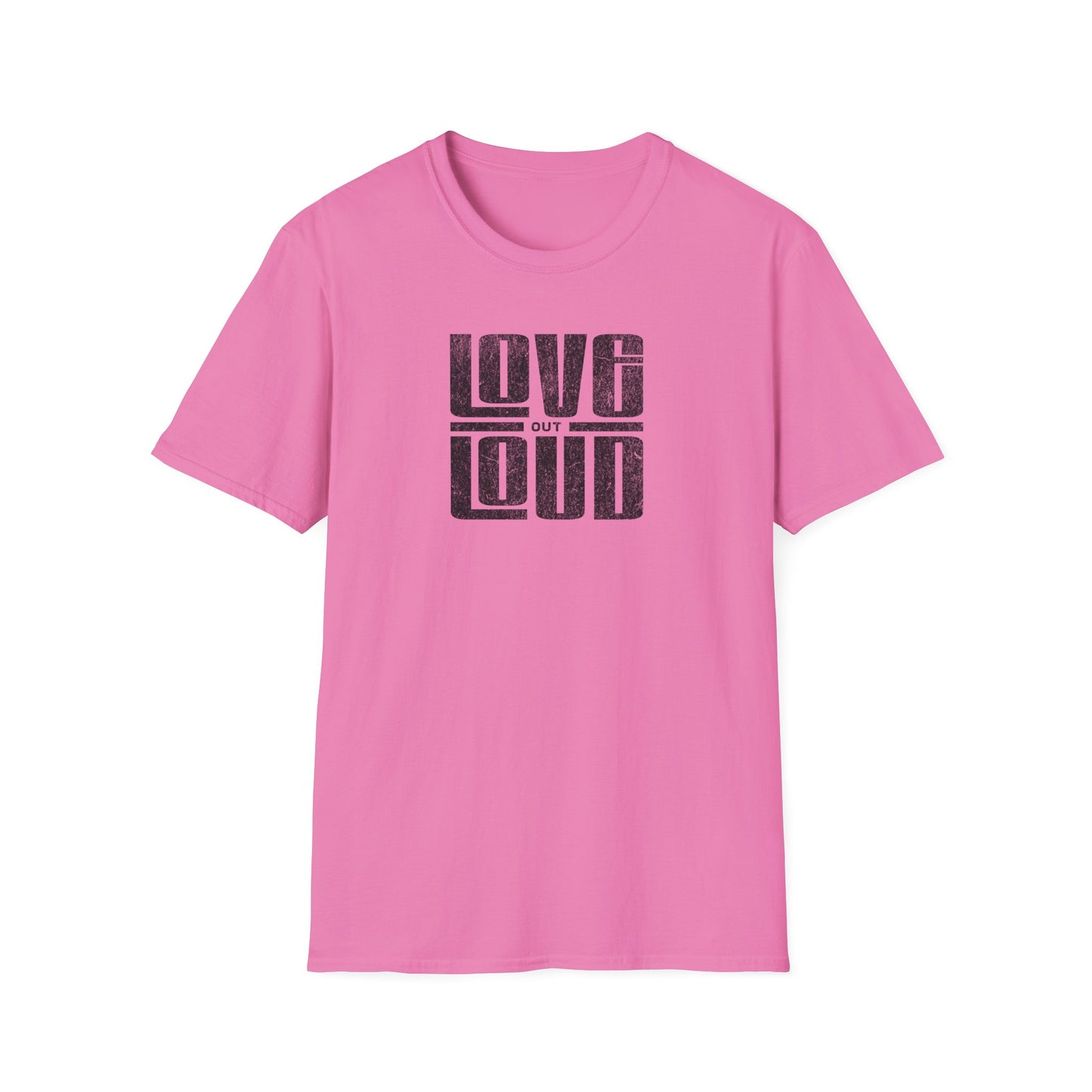 'Love Out Loud' T-Shirt - Casual Wear, Gift for Music Lovers, Birthday T-Shirt, Positive Vibes, Summer Fashion