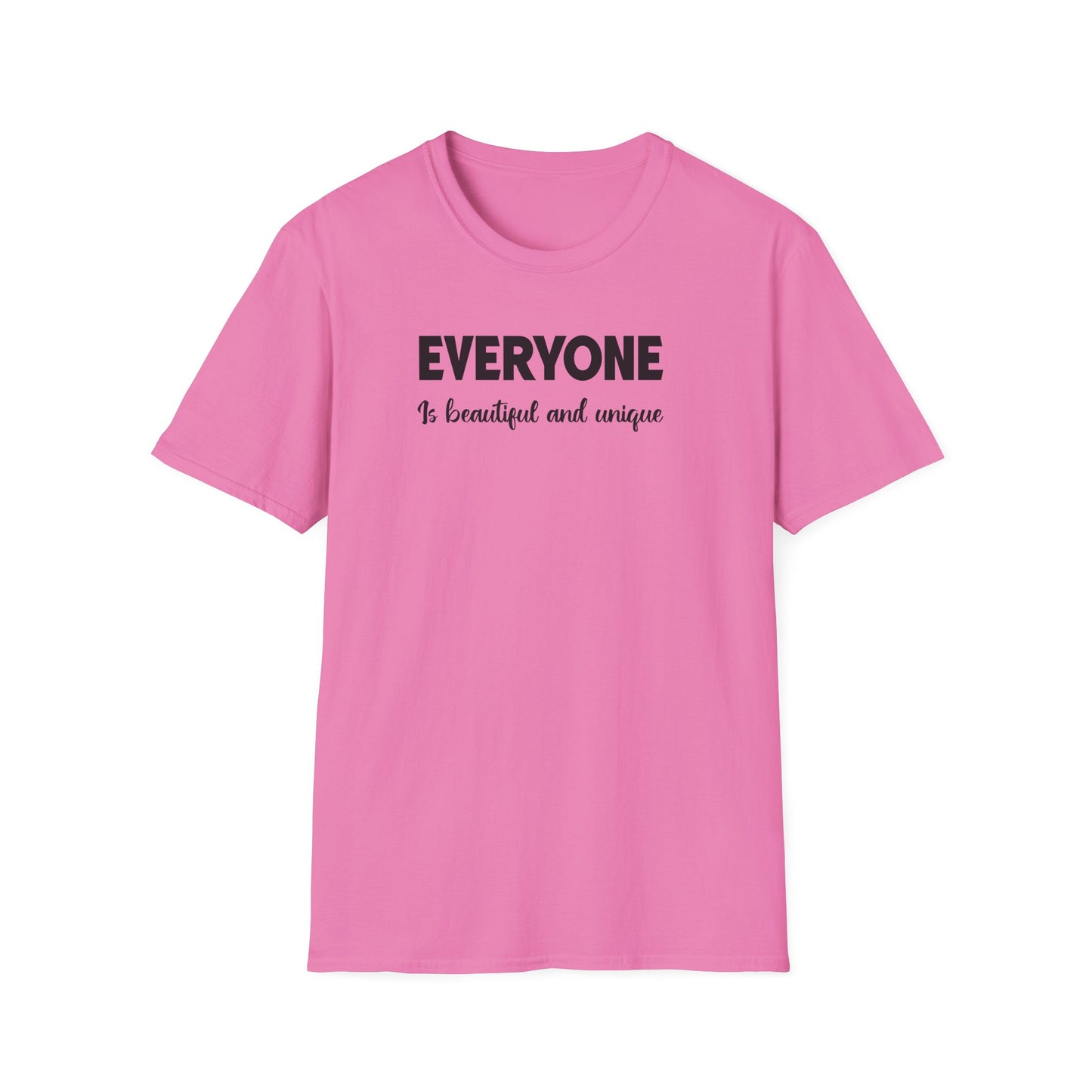 Everyone Is Beautiful Unisex Softstyle T-Shirt, Positive Message Tee, Gift for Friends, Inspirational Apparel, Everyday Casual Wear