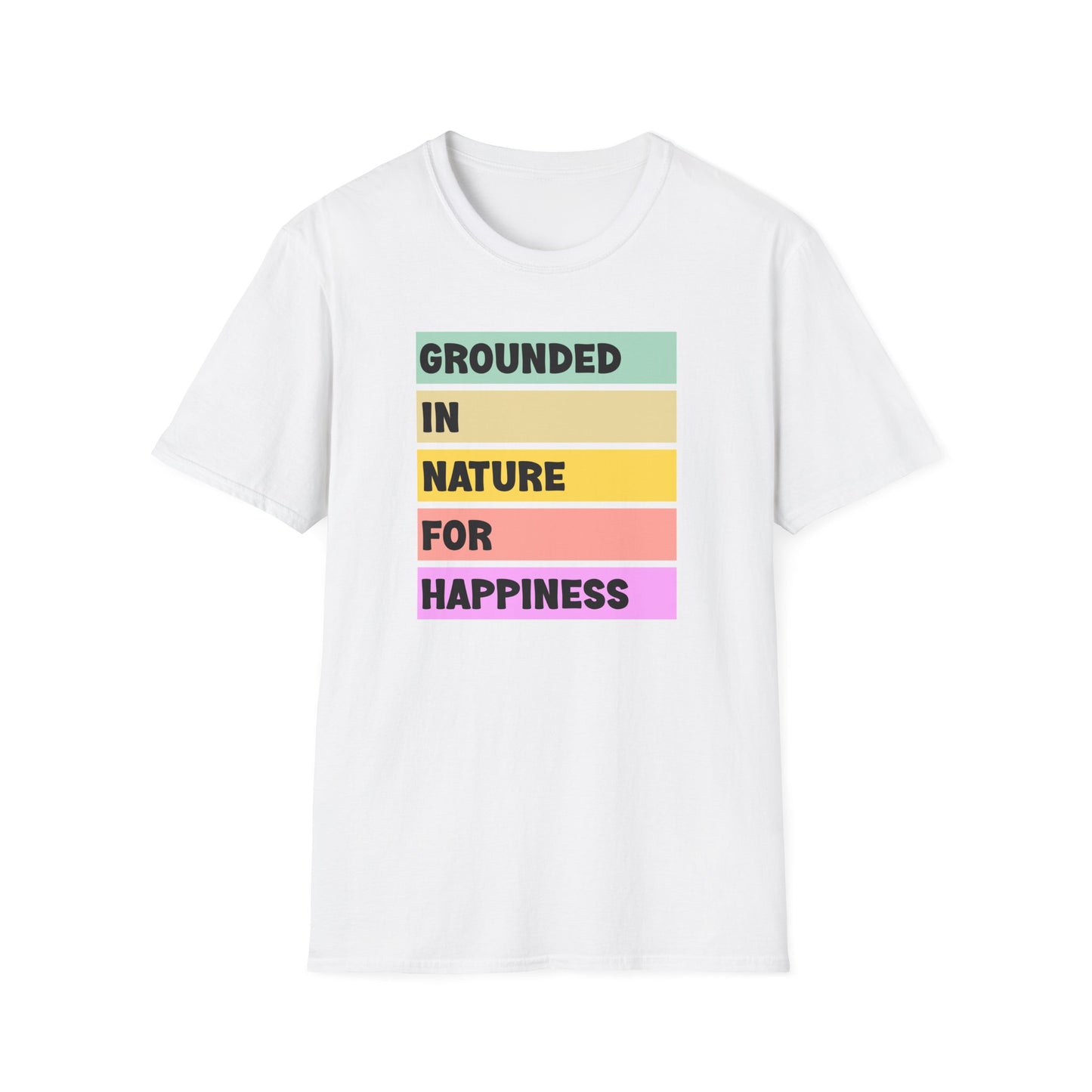 Grounded in Nature T-Shirt | Unisex Softstyle Tee | Nature Lovers, Eco-Friendly, Comfortable, Gift for Friends & Family, Relaxed Fit