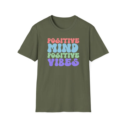 Positive Vibes T-Shirt, Unisex Tee, Motivational Shirt, Self-Care Apparel, Gift for Friends, Casual Wear