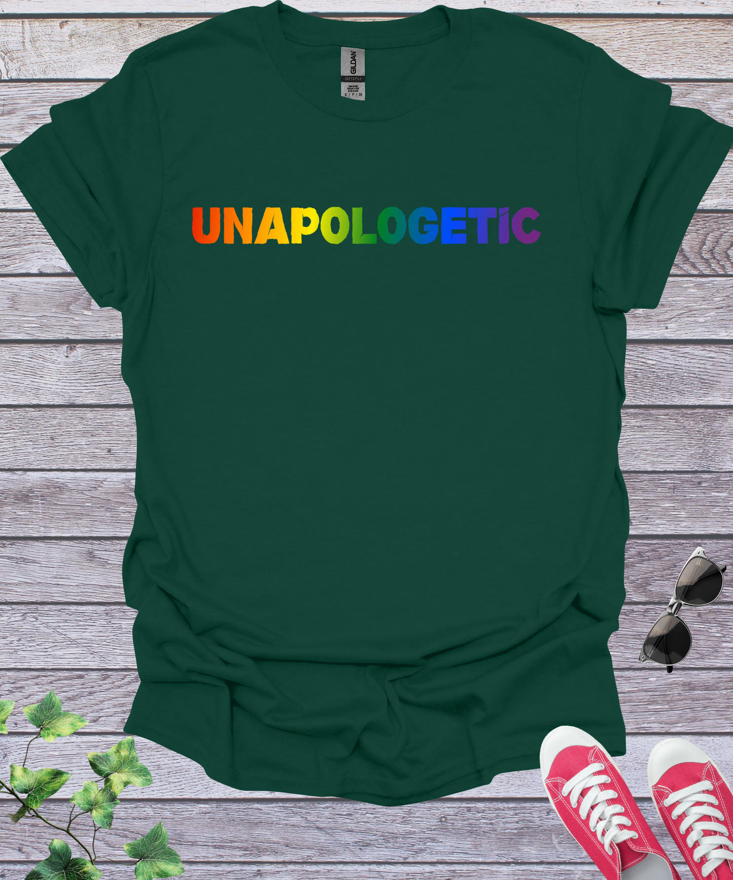 Unapologetic Rainbow Pride LGBTQ T-Shirt