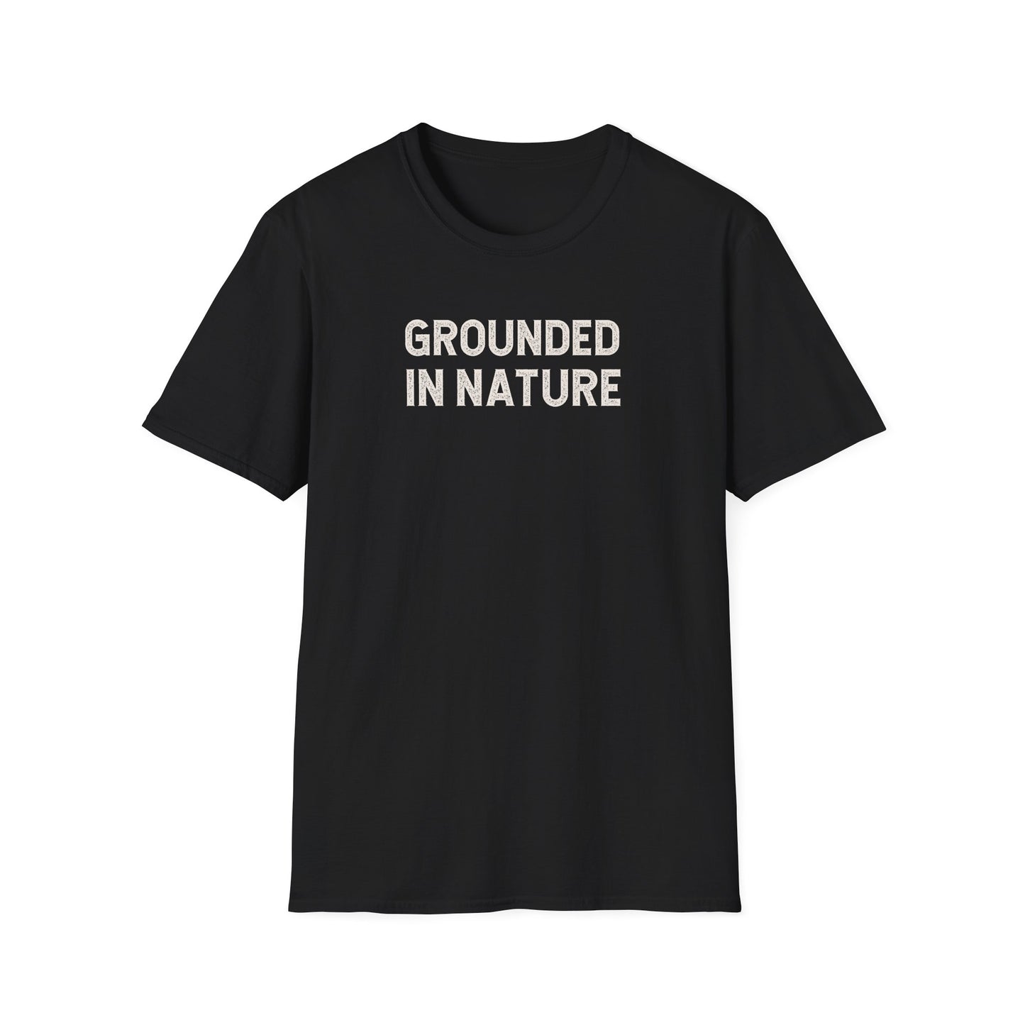 Grounded in Nature Unisex Softstyle T-Shirt, Eco-Friendly Gift, Nature Lover Tee, Casual Wear, Outdoor Adventure Shirt