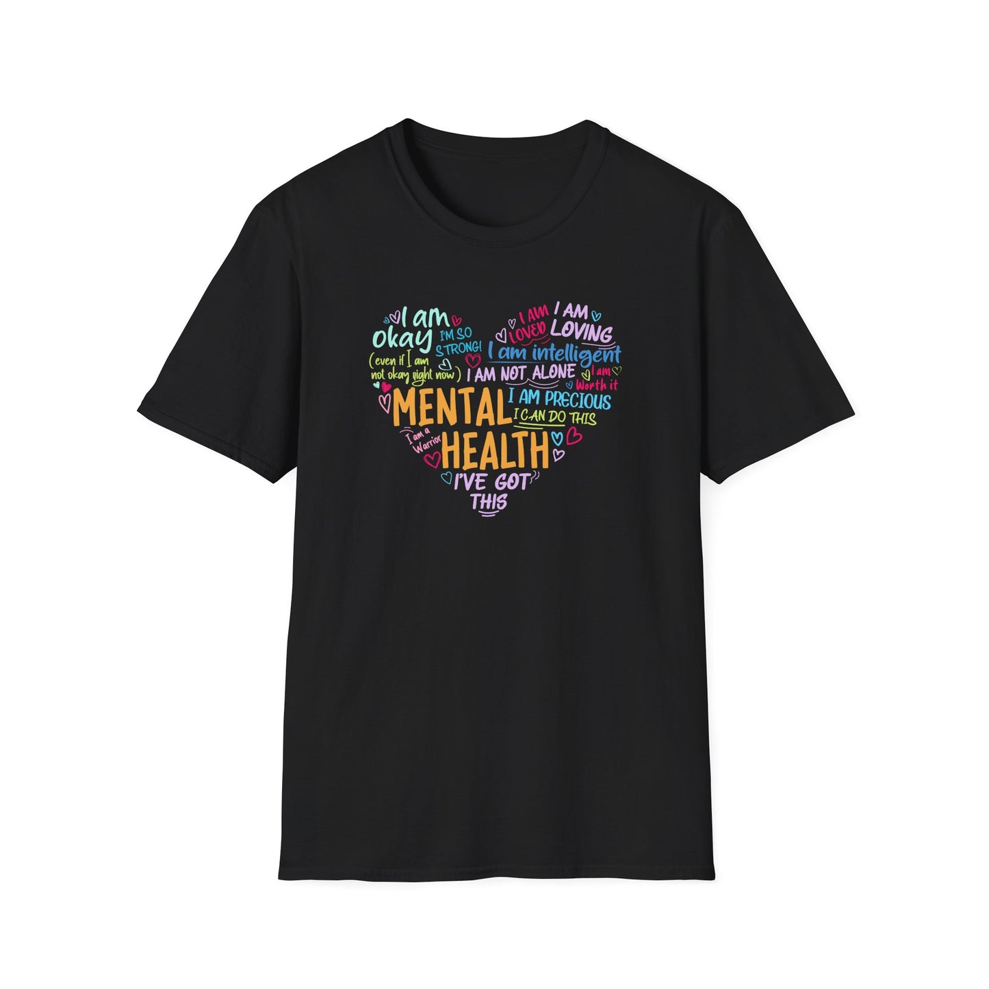 Heart Mental Health Awareness T-Shirt