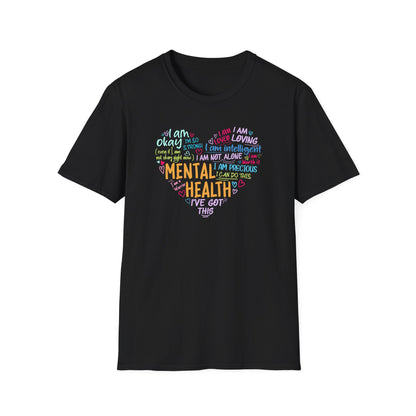 Heart Mental Health Awareness T-Shirt