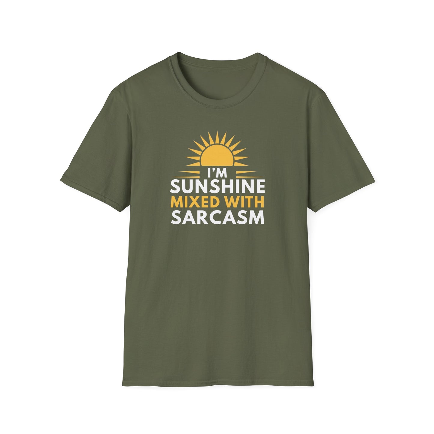 Sunshine Mixed with Sarcasm Vibes Unisex T-Shirt, Casual Wear, Gift for Nature Lovers, Summer Essential, Everyday Comfort