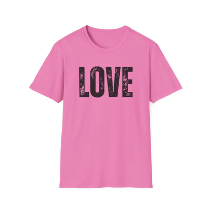 Love Unisex Softstyle T-Shirt, Cute Love Tee, Couple Matching Shirt, Valentine's Day Gift, Everyday Casual Wear, Graphic T-Shirt