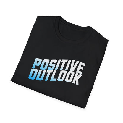 Positive Outlook Unisex Softstyle T-Shirt, Motivational Tee, Positive Vibes Shirt, Casual Wear, Gift for Friends, Wellness Apparel