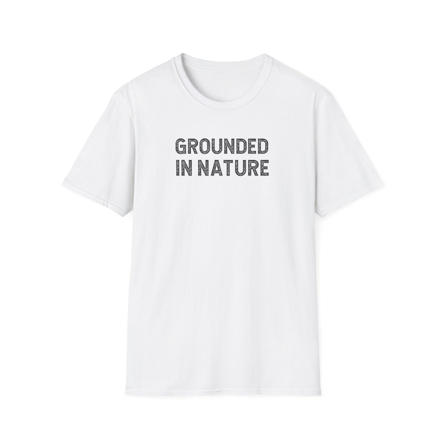 Grounded in Nature Unisex Softstyle T-Shirt, Eco-Friendly Gift, Nature Lover Tee, Casual Wear, Outdoor Adventure Shirt
