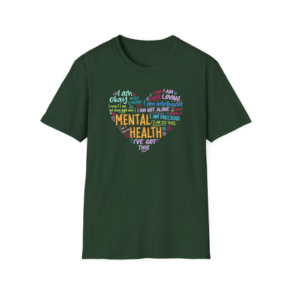 Heart Mental Health Awareness T-Shirt