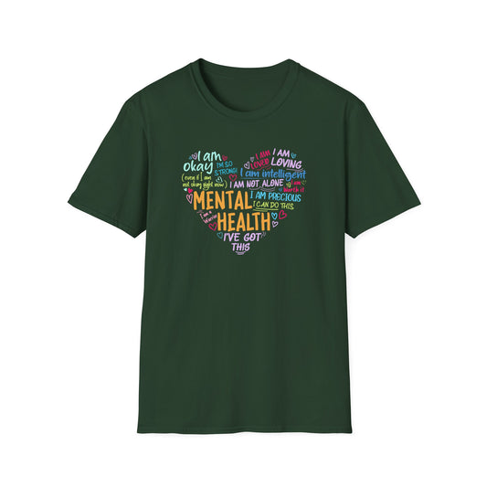 Heart Mental Health Awareness T-Shirt