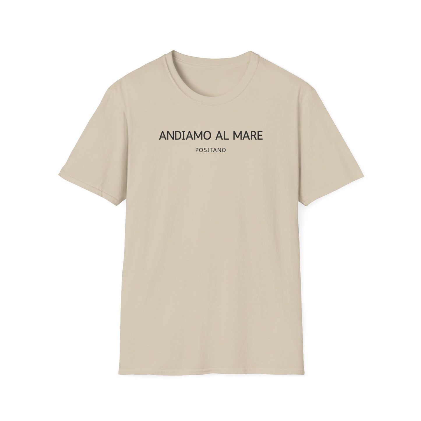 Summer Vibes Unisex T-Shirt, Beach Shirt, Vacation Tee, Travel Apparel, Gift for Him/Her, Andiamo Al Mare Design Positano