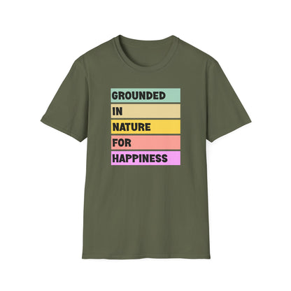 Grounded in Nature T-Shirt | Unisex Softstyle Tee | Nature Lovers, Eco-Friendly, Comfortable, Gift for Friends & Family, Relaxed Fit