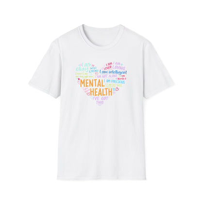 Heart Mental Health Awareness T-Shirt
