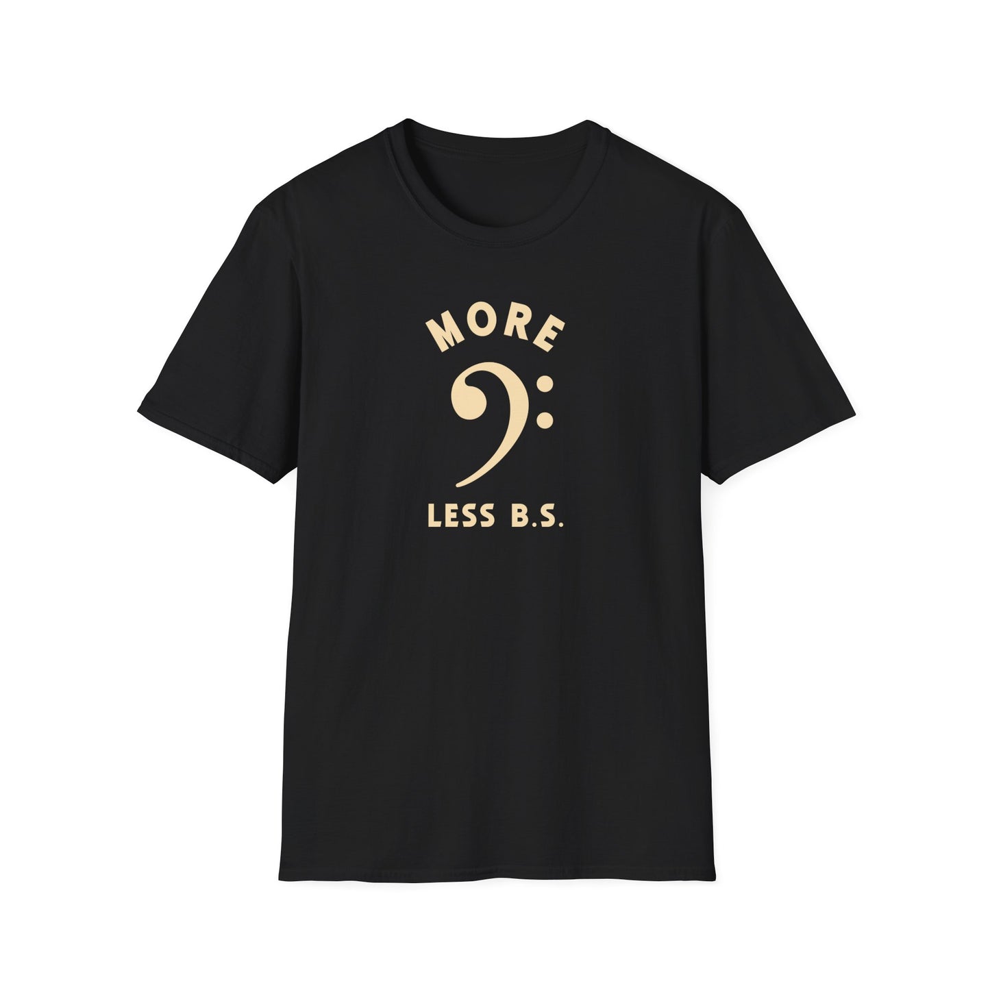 Unisex Softstyle T-Shirt with 'More Less B.S.' Design - Casual Tee for Everyday Wear, Gift for Friends, Motivational Quote Shirt, [...]