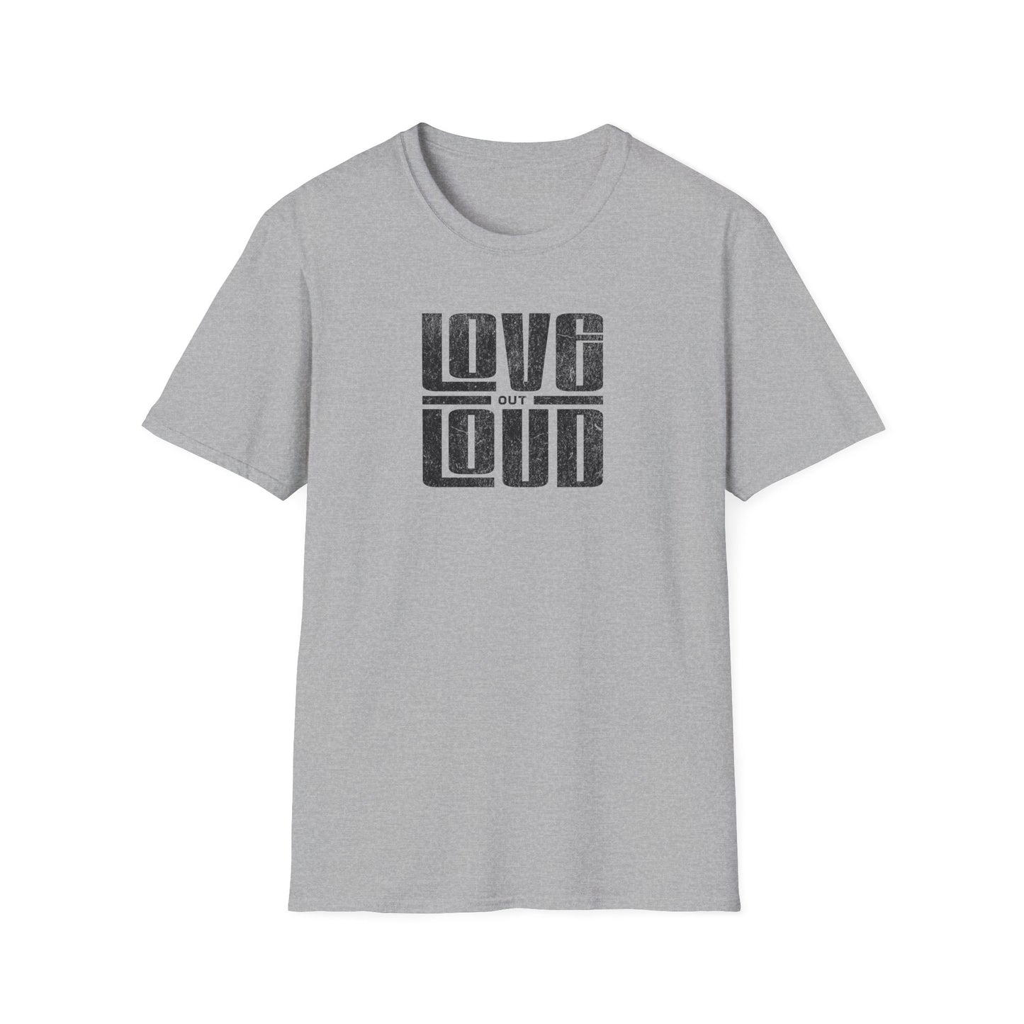 'Love Out Loud' T-Shirt - Casual Wear, Gift for Music Lovers, Birthday T-Shirt, Positive Vibes, Summer Fashion