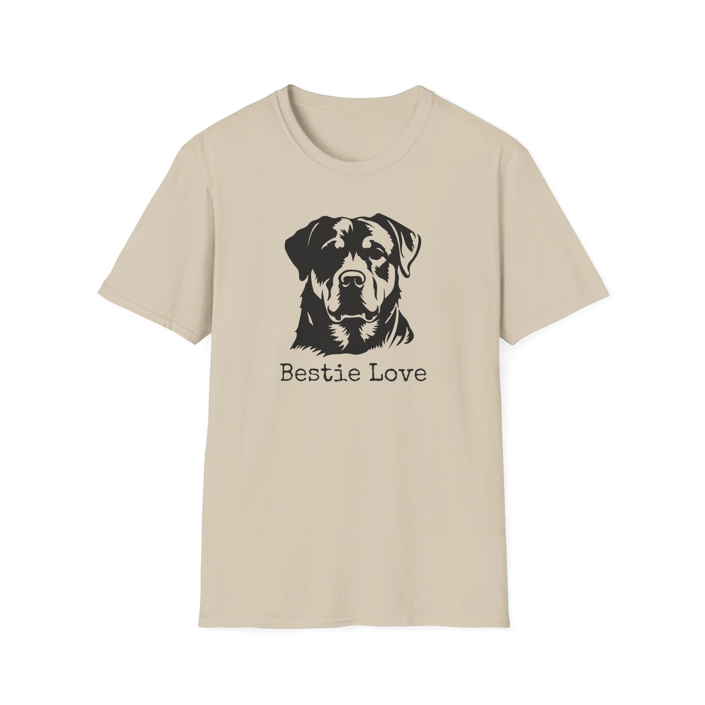 Rottweiler Bestie Love T-Shirt, Dog Lover Gift, Pet-Themed Apparel, Unisex Tee, Animal Lover Shirt, Casual Wear
