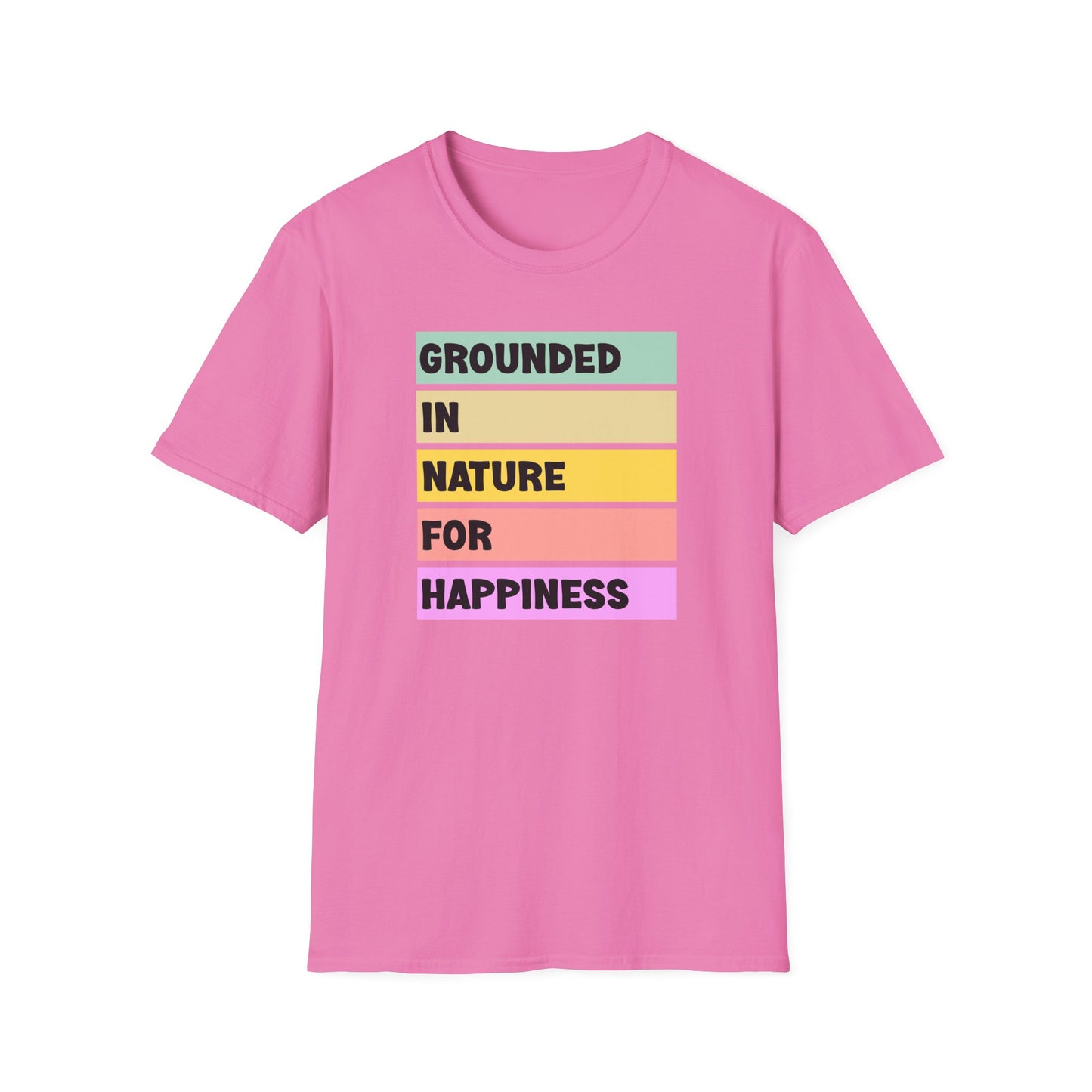 Grounded in Nature T-Shirt | Unisex Softstyle Tee | Nature Lovers, Eco-Friendly, Comfortable, Gift for Friends & Family, Relaxed Fit