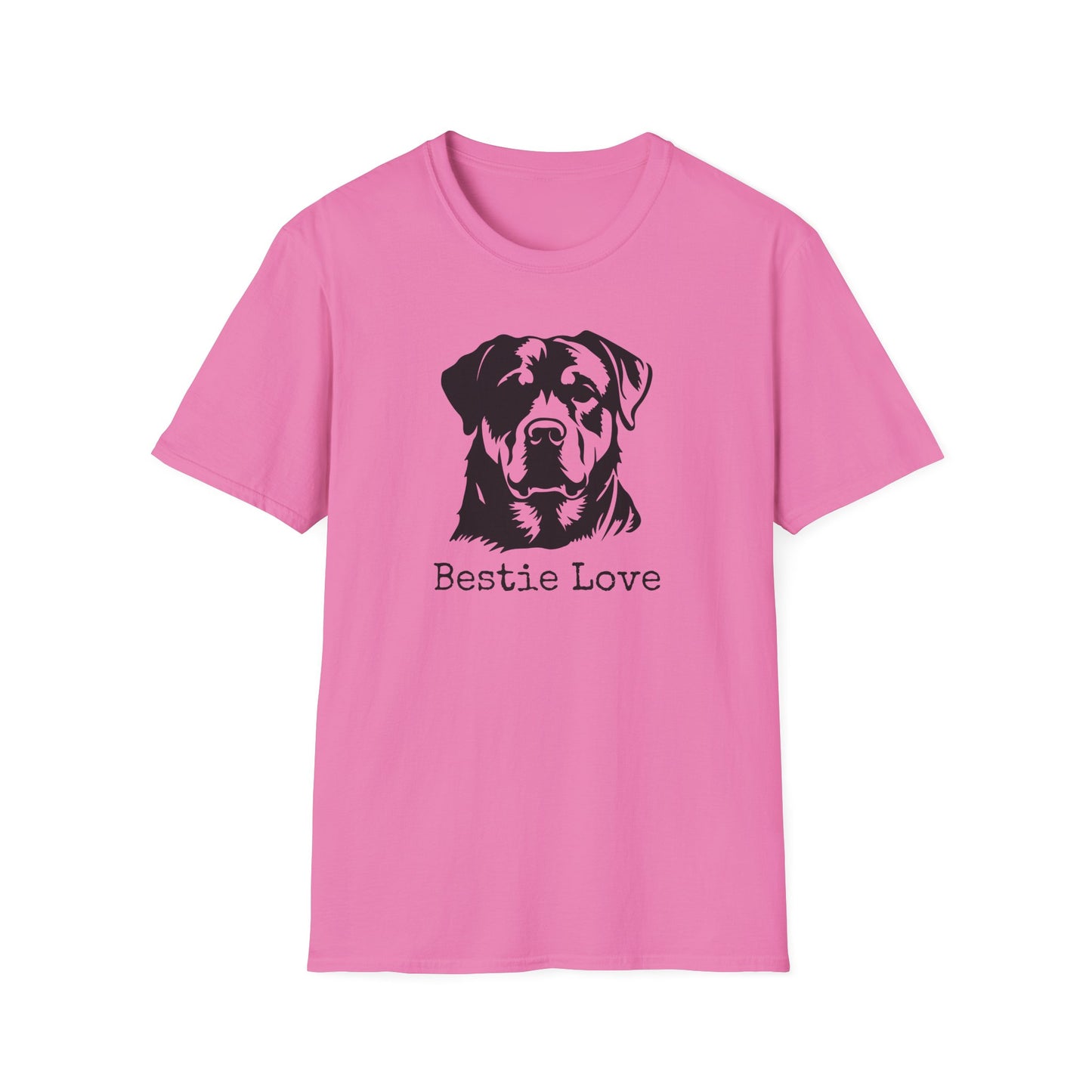 Rottweiler Bestie Love T-Shirt, Dog Lover Gift, Pet-Themed Apparel, Unisex Tee, Animal Lover Shirt, Casual Wear