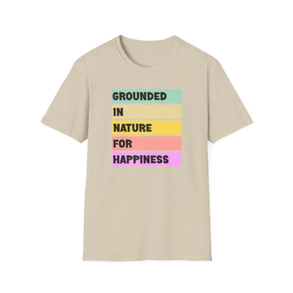 Grounded in Nature T-Shirt | Unisex Softstyle Tee | Nature Lovers, Eco-Friendly, Comfortable, Gift for Friends & Family, Relaxed Fit