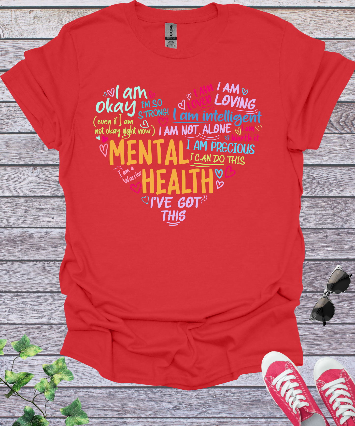 Heart Mental Health Awareness T-Shirt