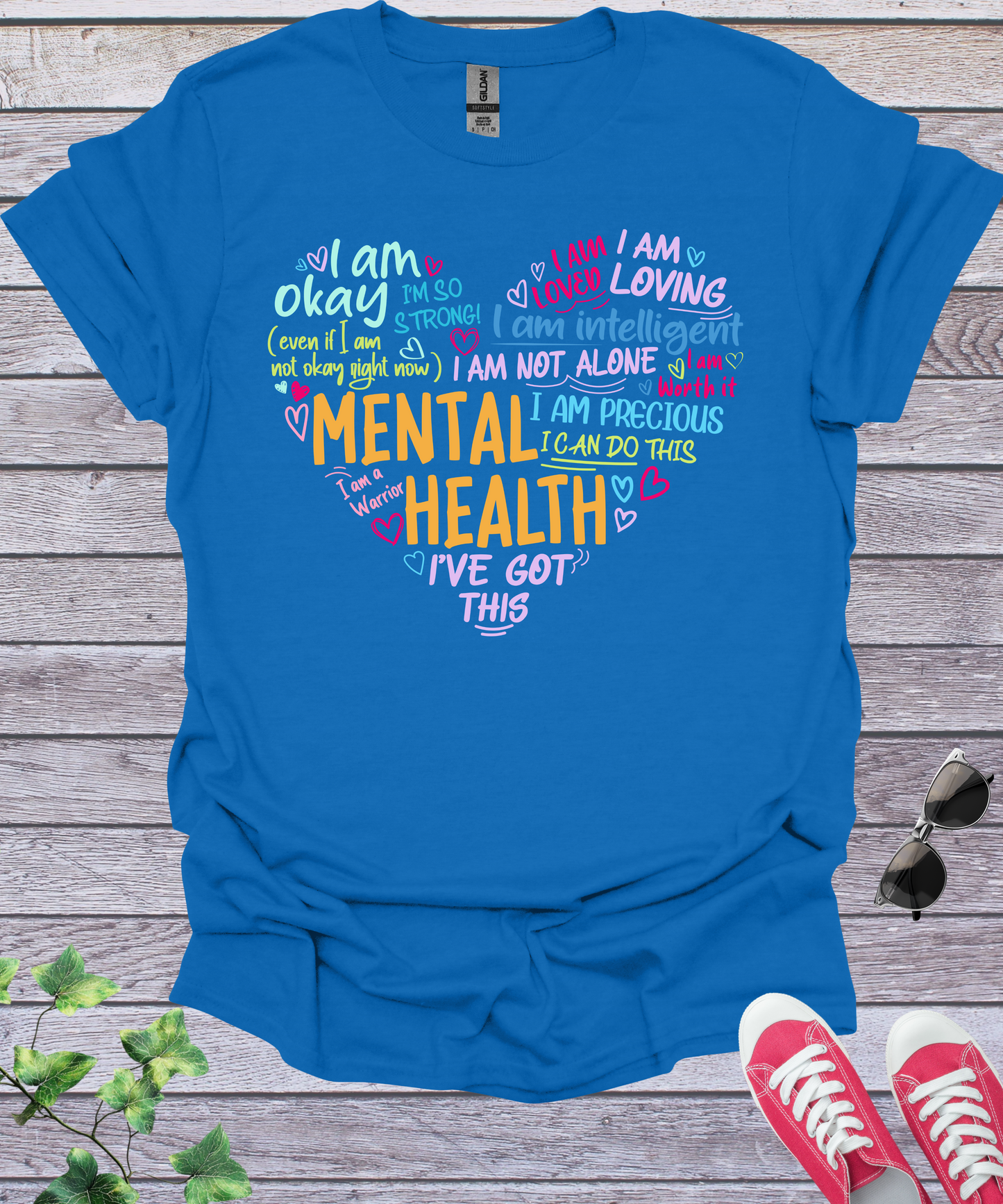Heart Mental Health Awareness T-Shirt
