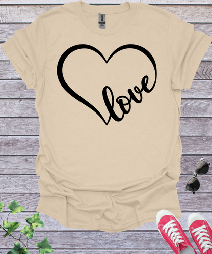 Heart Love  T-Shirt